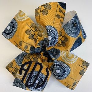 Any initials, Monogram Mustard Boutique Hair Bow